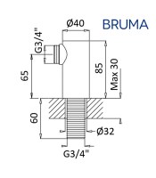 MEDIDAS JUEGO COLUMNAS GRIFERIA BAÑERA BRUMA
